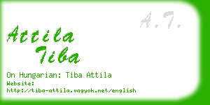 attila tiba business card